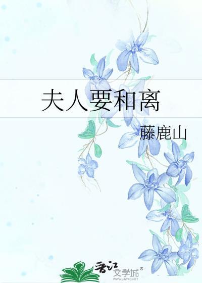 夫人要和离百度txt